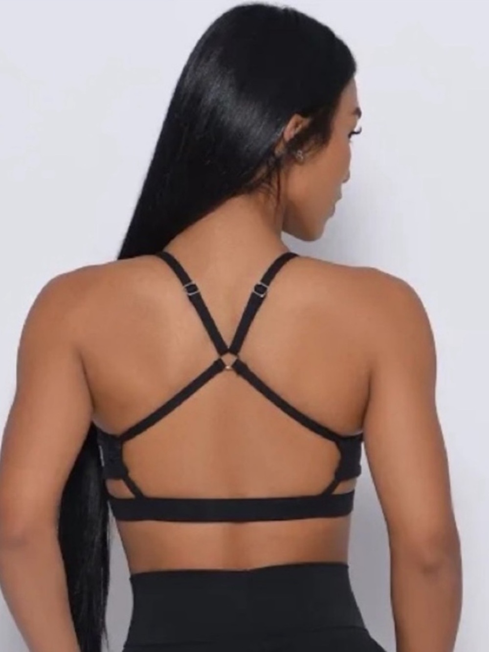 Bombshell Sportswear Pumped Sports Bra Black Size Medium